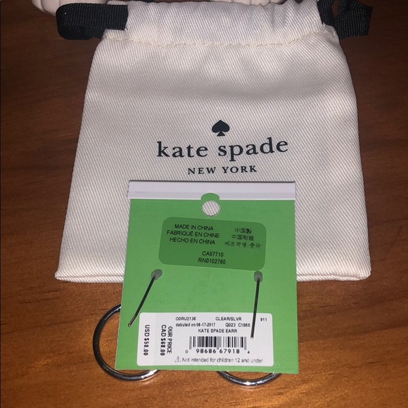 Super Cute Kate Spade ♠️ Full Circle Earrings 🌸 - Picture 4 of 4